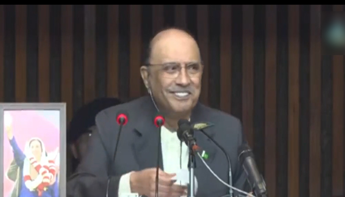 ملکی یا غیر ملکی قوتوں کو پاکستان کا امن خراب کرنے کی اجازت نہیں دیں گے، صدر آصف علی زرداری