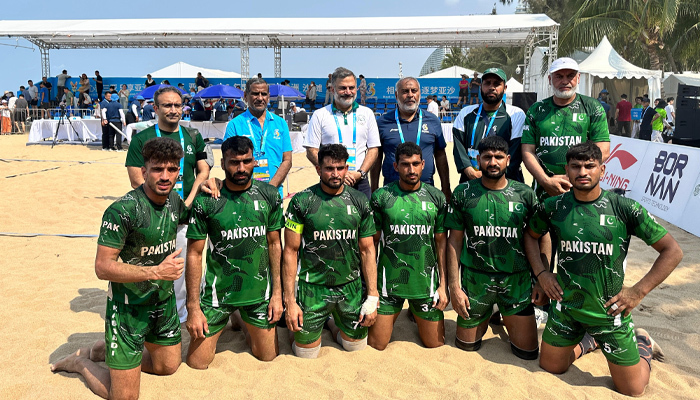 ایشین بیچ گیمز میں ایران نے پاکستان کبڈی ٹیم کو شکست دے دی